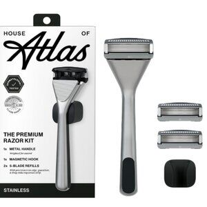 NEW House of Atlas Premium Metal Handle Razor Kit